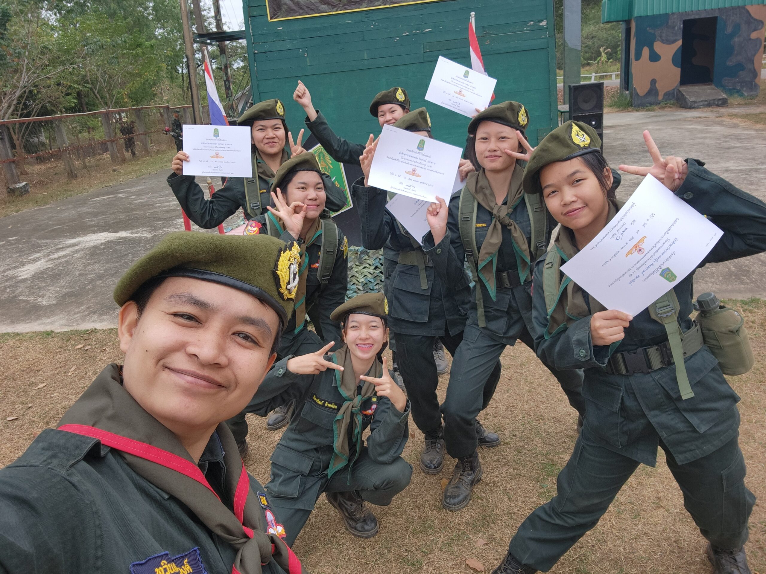 การฝึกภาคสนามของนักศึกษาวิชาทหารหญิง ประจำปี 2566 ณ ศูนย์ฝึกค่ายพระยอดเมืองขวาง จ.นครพนม