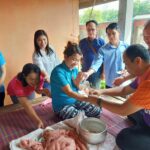 ผูกแขนต้อนรับสมาชิกใหม่