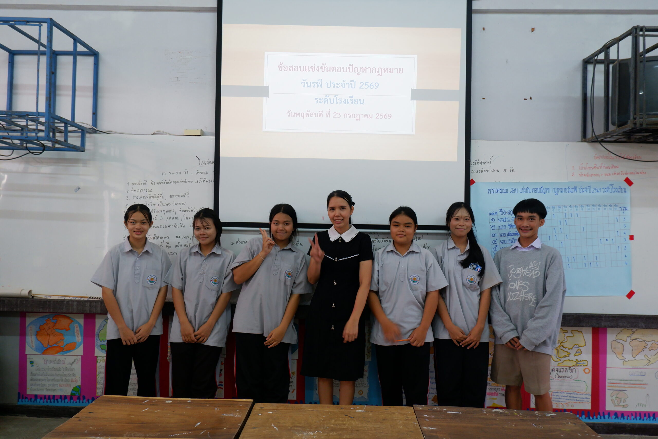 กลุ่มสาระฯ สังคมศึกษาฯ โรงเรียนคำบกวิทยาคาร จัดกิจกรรมการแข่งขันตอบปัญหากฎหมาย ระดับโรงเรียน 🏛️📚